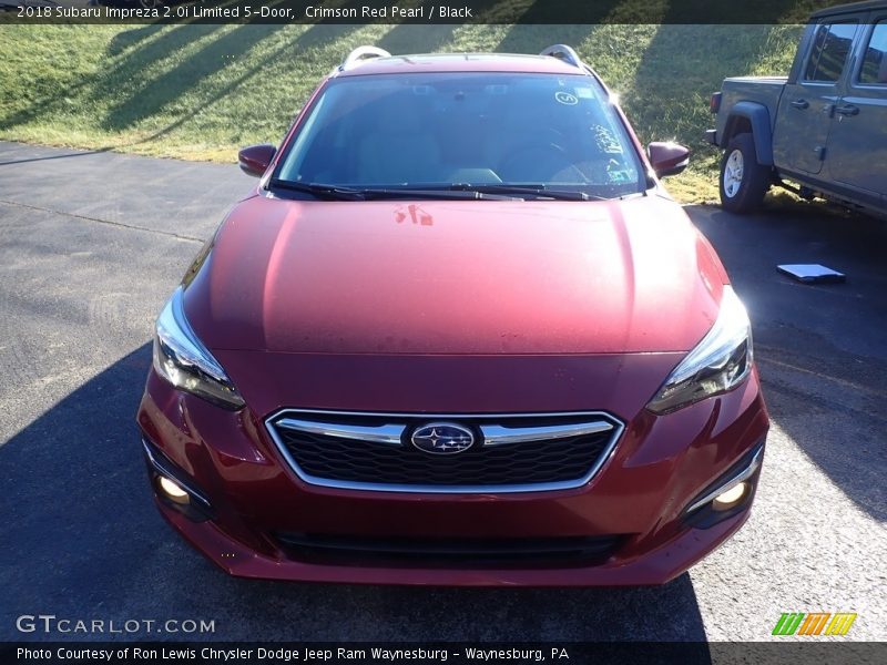 Crimson Red Pearl / Black 2018 Subaru Impreza 2.0i Limited 5-Door