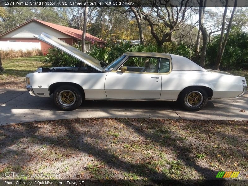  1971 Grand Prix SSJ Hurst Cameo White/Fire Frost Gold