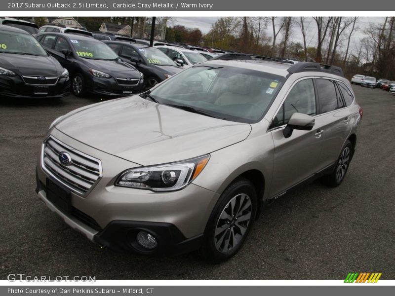 Carbide Gray Metallic / Warm Ivory 2017 Subaru Outback 2.5i Limited