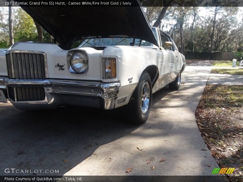 Cameo White/Fire Frost Gold / Ivory 1971 Pontiac Grand Prix SSJ Hurst