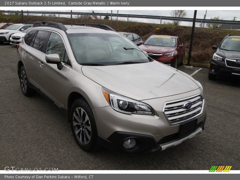 Carbide Gray Metallic / Warm Ivory 2017 Subaru Outback 2.5i Limited