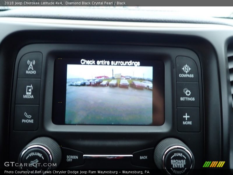 Diamond Black Crystal Pearl / Black 2018 Jeep Cherokee Latitude 4x4