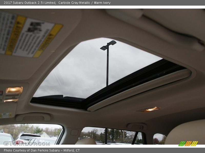 Carbide Gray Metallic / Warm Ivory 2017 Subaru Outback 2.5i Limited