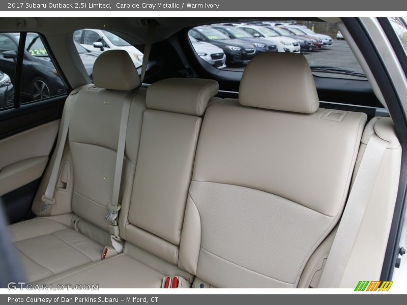 Carbide Gray Metallic / Warm Ivory 2017 Subaru Outback 2.5i Limited