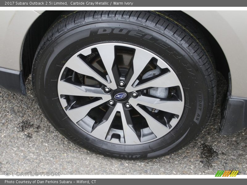 Carbide Gray Metallic / Warm Ivory 2017 Subaru Outback 2.5i Limited