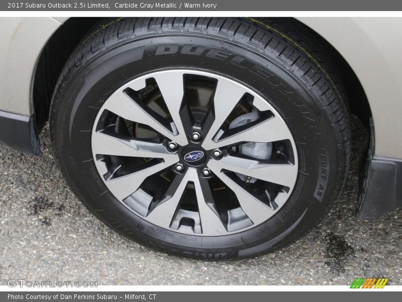 Carbide Gray Metallic / Warm Ivory 2017 Subaru Outback 2.5i Limited