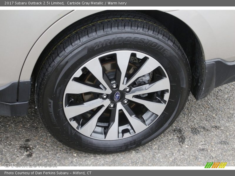 Carbide Gray Metallic / Warm Ivory 2017 Subaru Outback 2.5i Limited