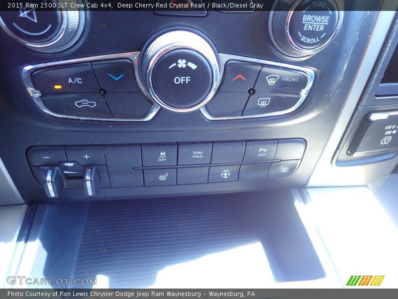 Deep Cherry Red Crystal Pearl / Black/Diesel Gray 2015 Ram 2500 SLT Crew Cab 4x4