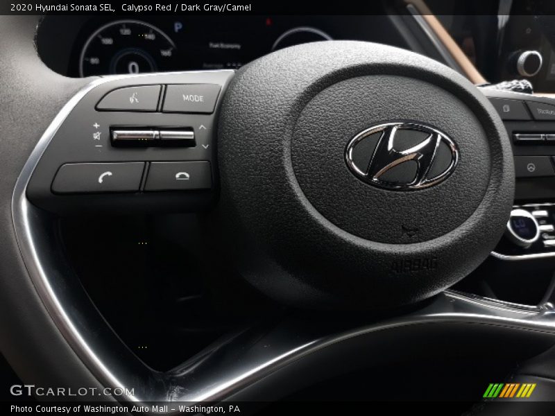 Calypso Red / Dark Gray/Camel 2020 Hyundai Sonata SEL