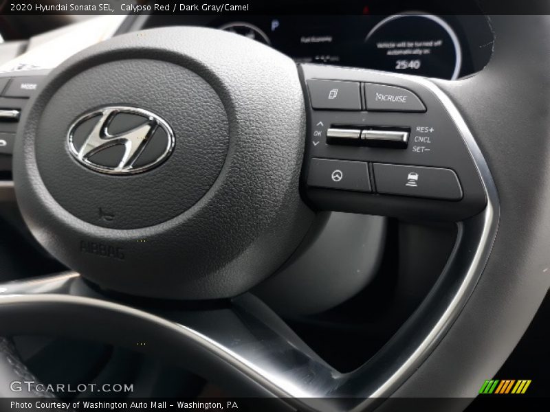 Calypso Red / Dark Gray/Camel 2020 Hyundai Sonata SEL