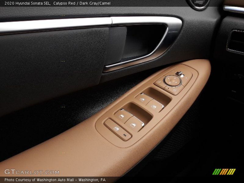 Calypso Red / Dark Gray/Camel 2020 Hyundai Sonata SEL