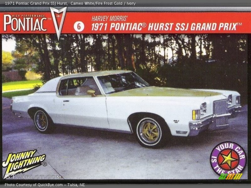 Cameo White/Fire Frost Gold / Ivory 1971 Pontiac Grand Prix SSJ Hurst