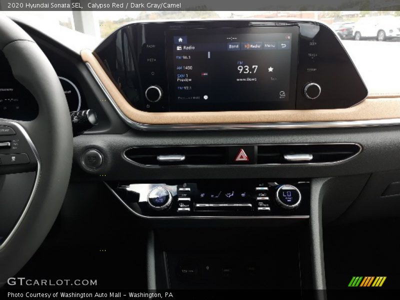 Calypso Red / Dark Gray/Camel 2020 Hyundai Sonata SEL