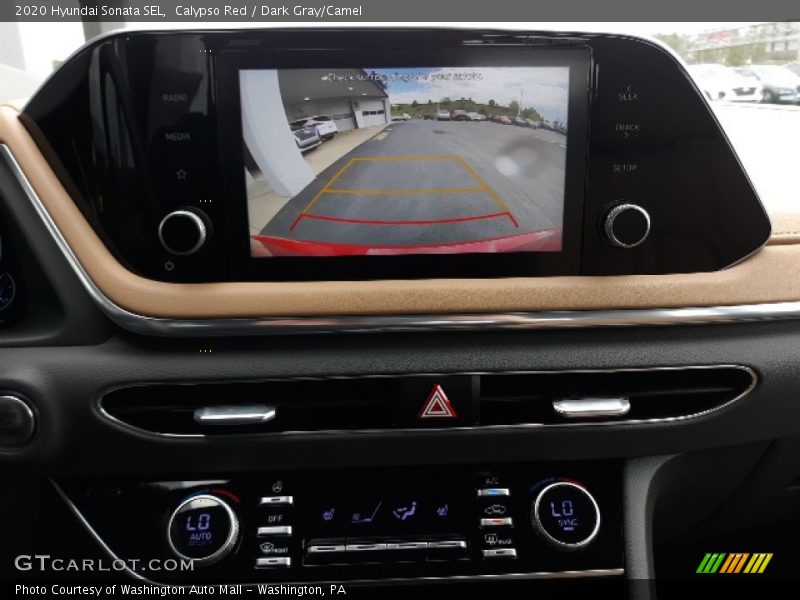 Calypso Red / Dark Gray/Camel 2020 Hyundai Sonata SEL