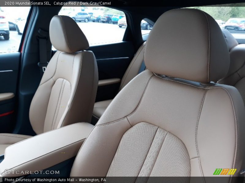 Calypso Red / Dark Gray/Camel 2020 Hyundai Sonata SEL