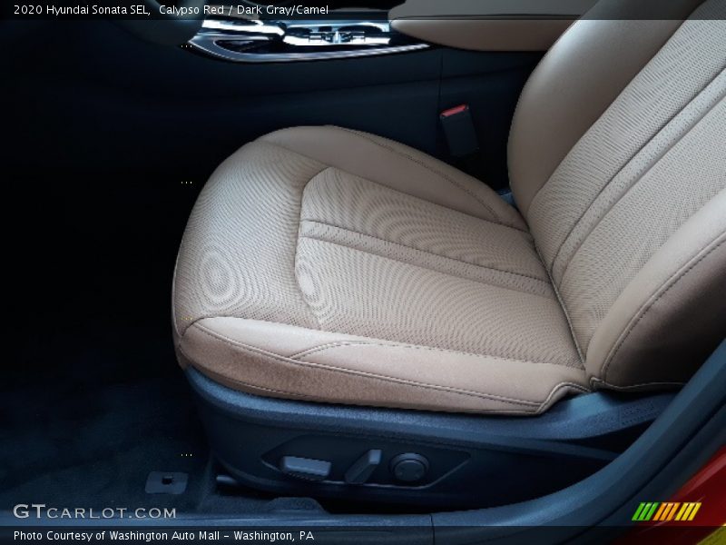 Calypso Red / Dark Gray/Camel 2020 Hyundai Sonata SEL