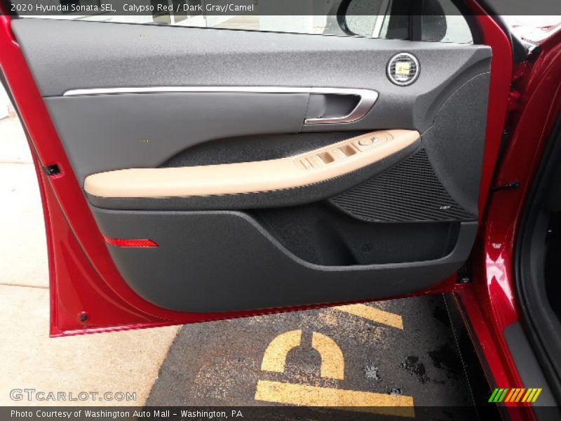 Calypso Red / Dark Gray/Camel 2020 Hyundai Sonata SEL