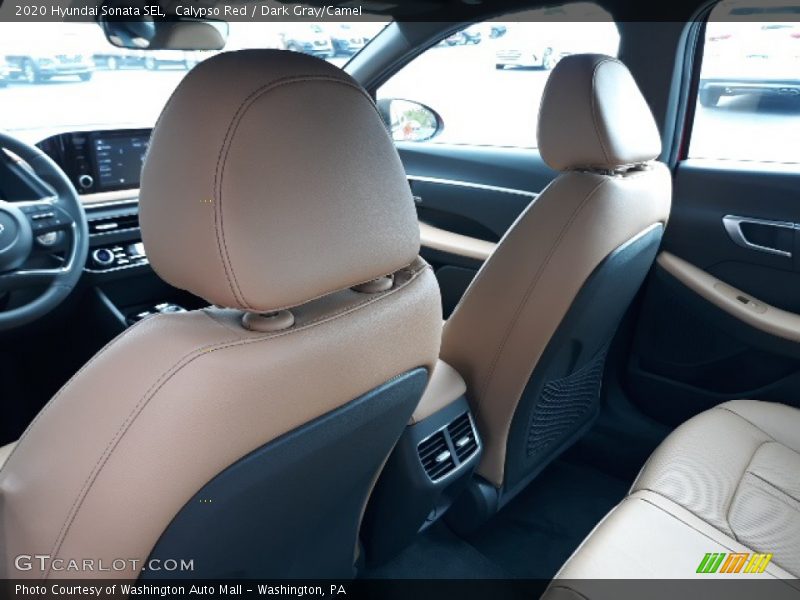 Calypso Red / Dark Gray/Camel 2020 Hyundai Sonata SEL