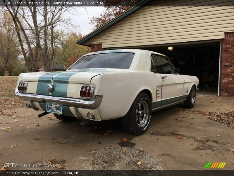 Wimbledon White / Turquoise 1966 Ford Mustang Coupe