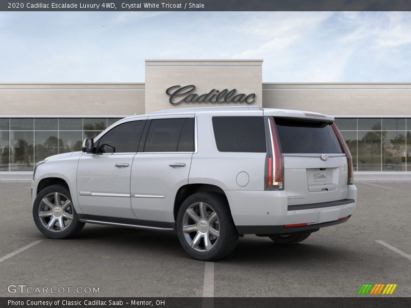 Crystal White Tricoat / Shale 2020 Cadillac Escalade Luxury 4WD