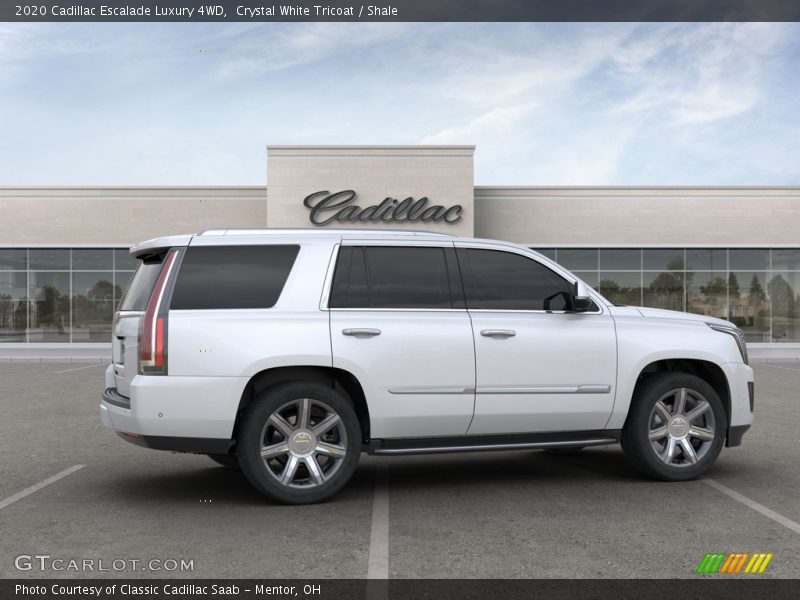 Crystal White Tricoat / Shale 2020 Cadillac Escalade Luxury 4WD