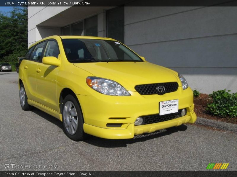 Solar Yellow / Dark Gray 2004 Toyota Matrix XR