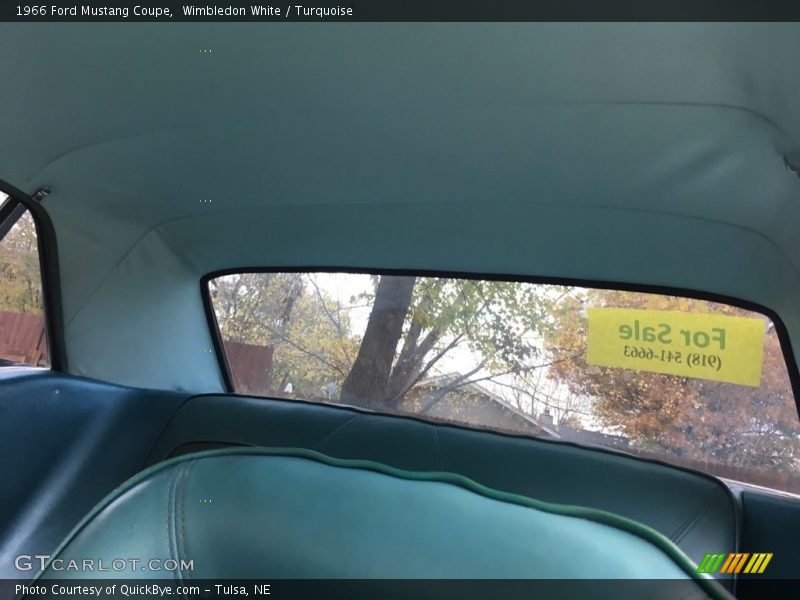 Wimbledon White / Turquoise 1966 Ford Mustang Coupe