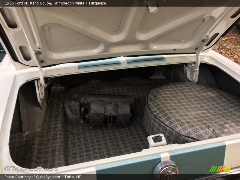 Wimbledon White / Turquoise 1966 Ford Mustang Coupe