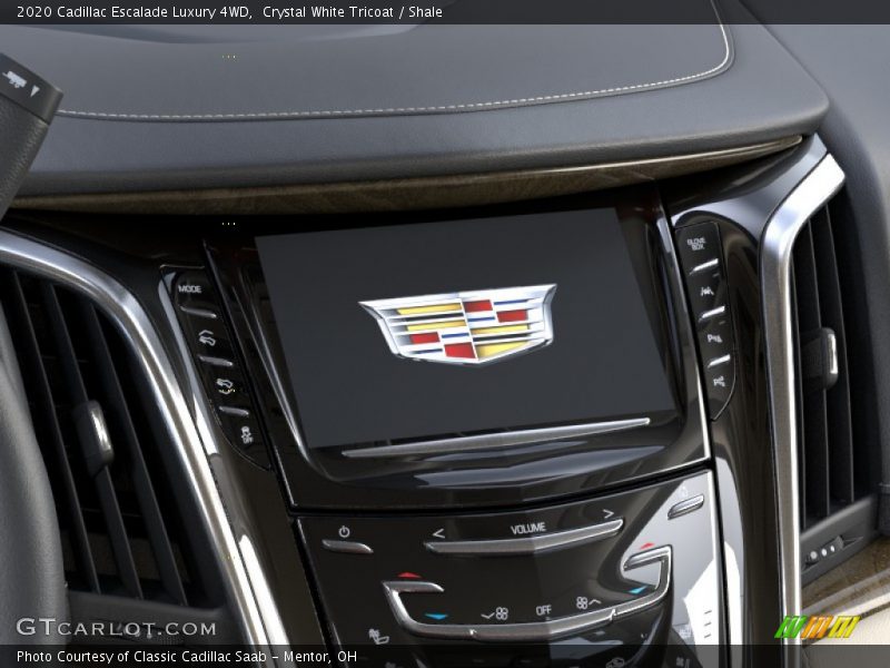 Crystal White Tricoat / Shale 2020 Cadillac Escalade Luxury 4WD