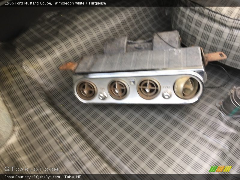 Wimbledon White / Turquoise 1966 Ford Mustang Coupe