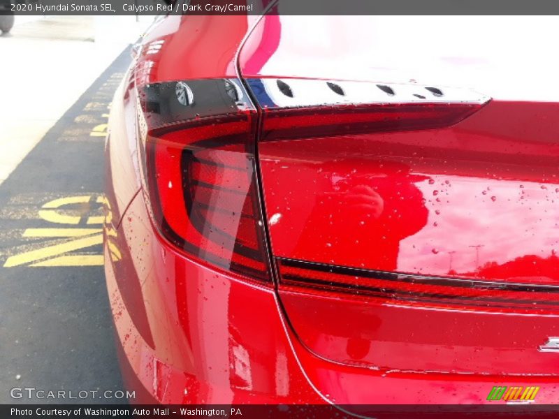 Calypso Red / Dark Gray/Camel 2020 Hyundai Sonata SEL