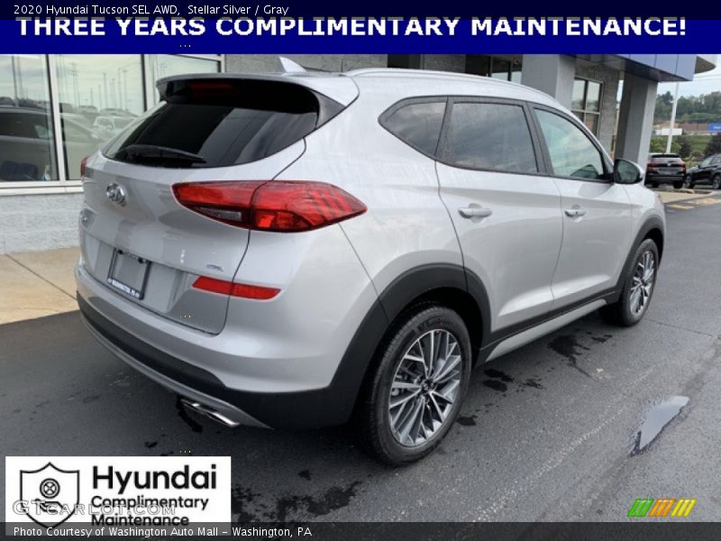 Stellar Silver / Gray 2020 Hyundai Tucson SEL AWD