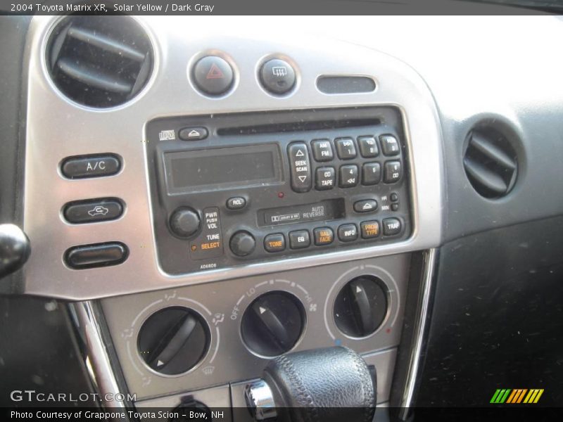 Solar Yellow / Dark Gray 2004 Toyota Matrix XR