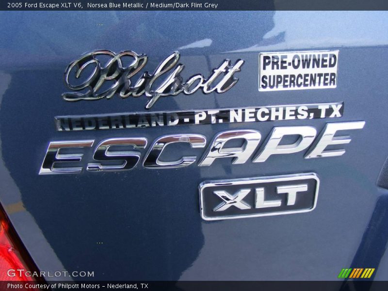 Norsea Blue Metallic / Medium/Dark Flint Grey 2005 Ford Escape XLT V6