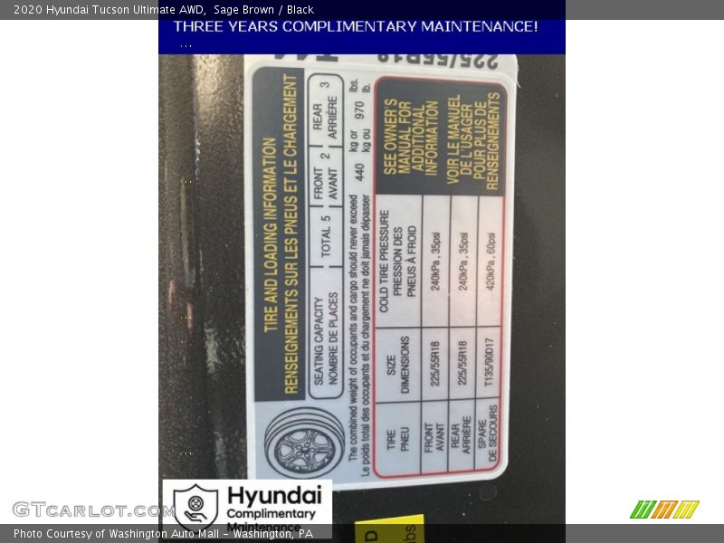 Sage Brown / Black 2020 Hyundai Tucson Ultimate AWD