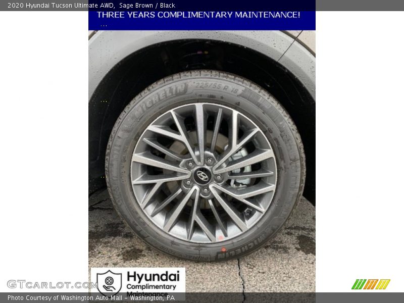 Sage Brown / Black 2020 Hyundai Tucson Ultimate AWD