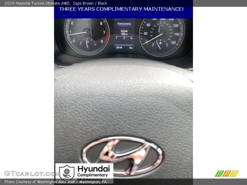Sage Brown / Black 2020 Hyundai Tucson Ultimate AWD