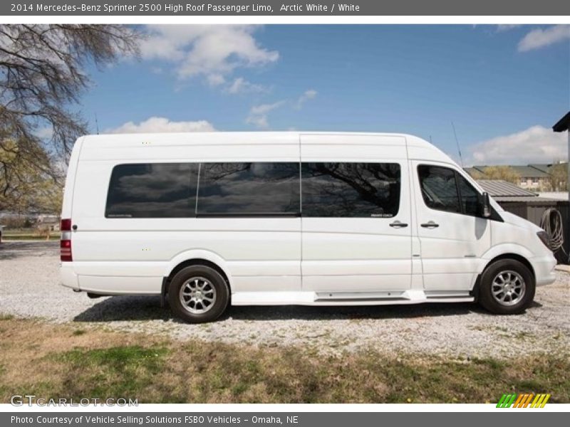 Arctic White / White 2014 Mercedes-Benz Sprinter 2500 High Roof Passenger Limo