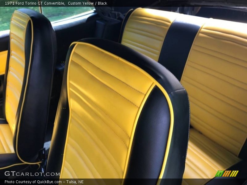 Custom Yellow / Black 1971 Ford Torino GT Convertible
