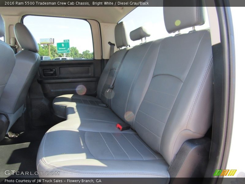 Rear Seat of 2016 5500 Tradesman Crew Cab Chassis