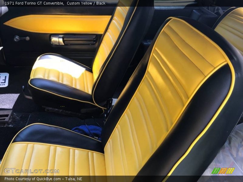 Custom Yellow / Black 1971 Ford Torino GT Convertible