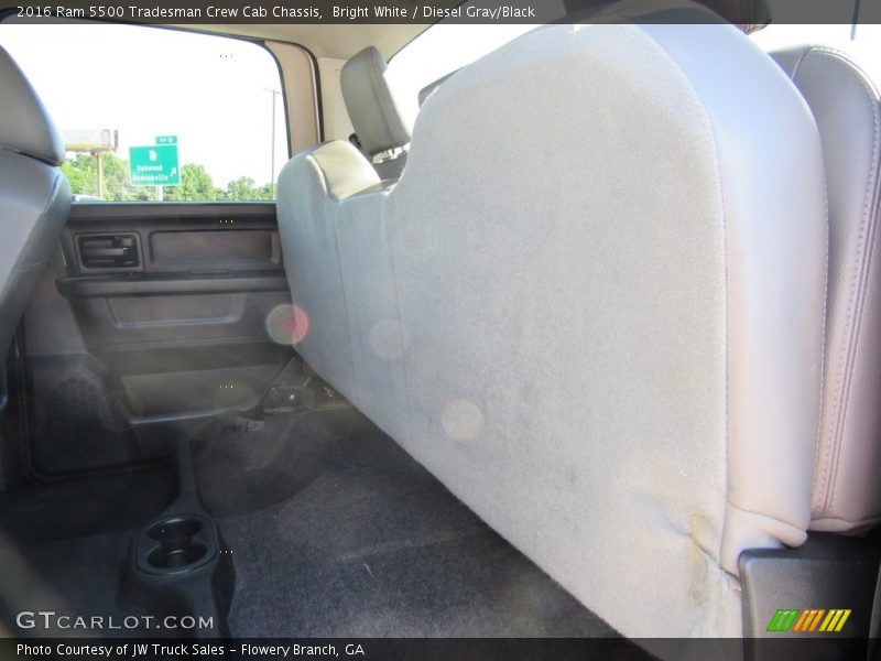 Rear Seat of 2016 5500 Tradesman Crew Cab Chassis
