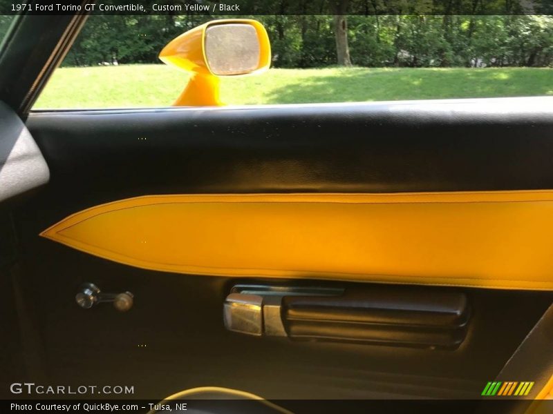 Custom Yellow / Black 1971 Ford Torino GT Convertible