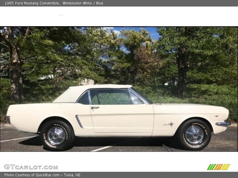 Wimbledon White / Blue 1965 Ford Mustang Convertible