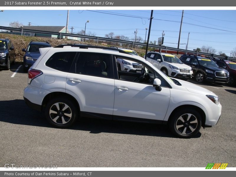 Crystal White Pearl / Gray 2017 Subaru Forester 2.5i Premium