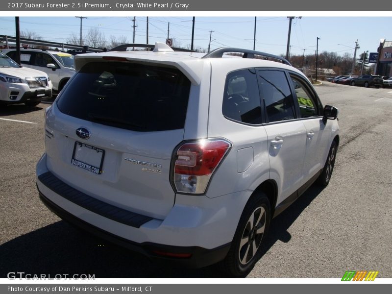 Crystal White Pearl / Gray 2017 Subaru Forester 2.5i Premium