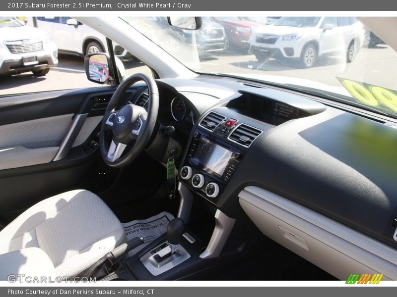 Crystal White Pearl / Gray 2017 Subaru Forester 2.5i Premium