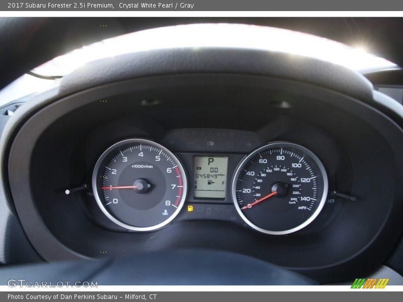 Crystal White Pearl / Gray 2017 Subaru Forester 2.5i Premium