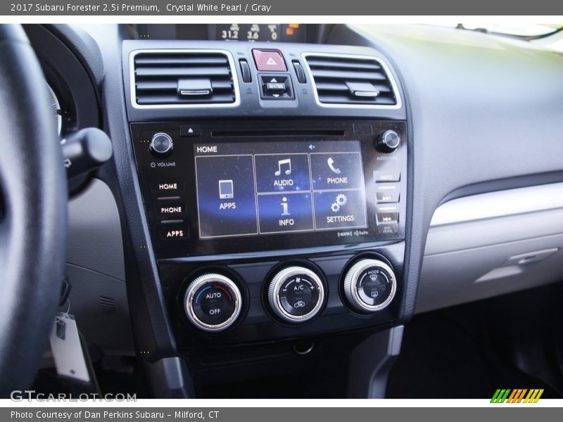 Crystal White Pearl / Gray 2017 Subaru Forester 2.5i Premium