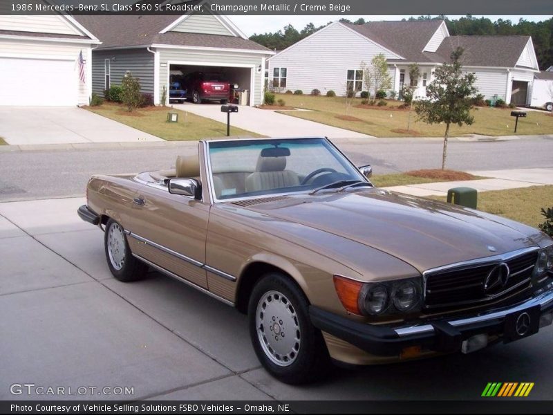  1986 SL Class 560 SL Roadster Champagne Metallic